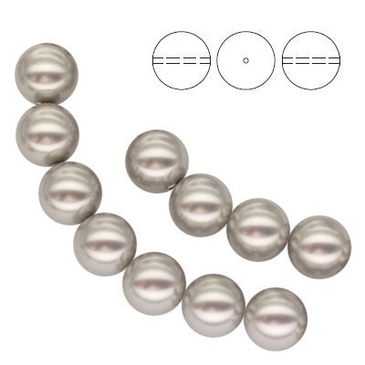 Preciosa Maxima 4mm Round PEARLESCENT WHITE Pearls