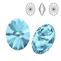 4122 MM 14 Swarovski Oval Rivoli AQUAMARINE F