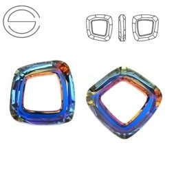 4437 MM 14 Swarovski Cosmic Square VOLCANO VOL