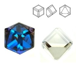 4841 MM 6 Swarovski Cube Crystal BERMUDA BLUE Z