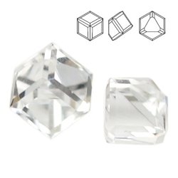 4841 MM 6 Swarovski Cube Crystal CAL VZ
