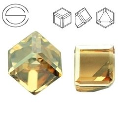 4841 MM 6 Swarovski Cube GOLDEN SHADOW GSHA CAL VZ