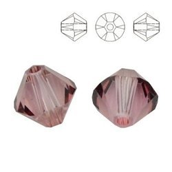 5328 MM 4 Swarovski Bicone ANTIQUE PINK ANTP