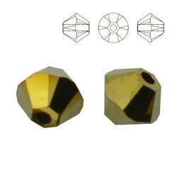 5328 MM 4 Swarovski XILION Bicone DORADO 2x DOR 2x