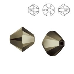 5328 MM 4 Swarovski XILION Bicone METALLIC LIGHT GOLD 2x