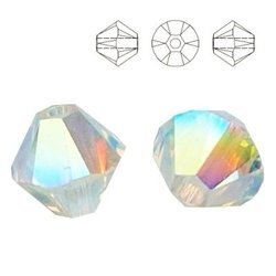 5328 MM 5 Swarovski XILION Bicone Crystal AB 2x 2 pcs.