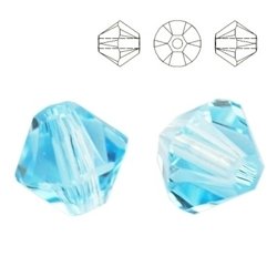 5328 MM 6 Swarovski XILION Bicone AQUAMARINE