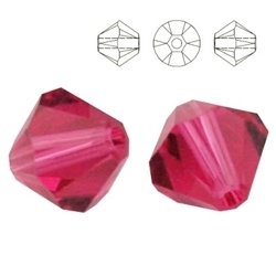 5328 MM 8 Swarovski XILION Bicone INDIAN PINK