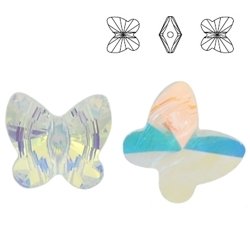 5754 MM 10 Swarovski Butterfly Crystal AB