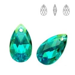 6106 MM 22 Swarovski Pear-shaped BLUE ZIRCON AB