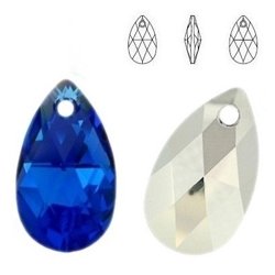 6106 MM 22 Swarovski Pear-shaped CAPRI BLUE CAL