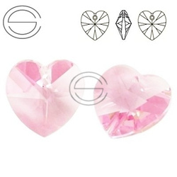 6228 MM 28 Swarovski Heart ROSALINE