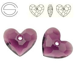 6264 MM 18 Swarovski Truly in love Heart AMETHYST