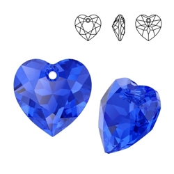 6432 MM 8 Swarovski Heart Cut MAJESTIC BLUE