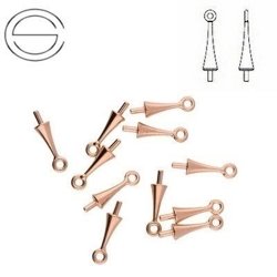 65M001 MM 9 Swarovski Trumpet Cap - ROSE GOLD