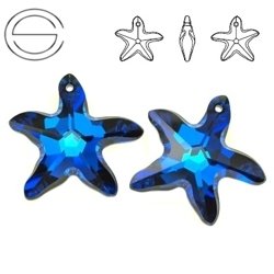 6721 MM 28 Swarovski Starfish BERMUDA BLUE P BBL P
