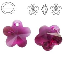 6744 MM 14 Swarovski Flower FUCHSIA