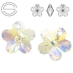 6744 MM 18 Swarovski Flower Crystal AB