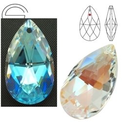 8721 MM 28 Swarovski Pear-shaped BLUE AB BLAB