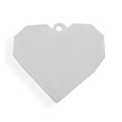 CL-308 HEART Pendant 22,1 x 25 mm Sterling Silver 925