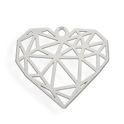 CL-310 HEART Pendant 17,7 x 20,0 mm Sterling Silver 925