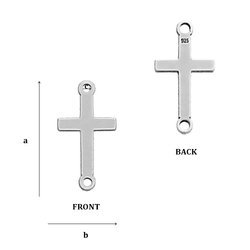 CL-351 CROSS Pendant 9,7 x 5,0 mm Sterling Silver 925