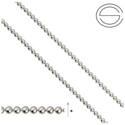 CPL 2,2 P Sterling Silver 925 Silver Chain for Jewelry Making RHODIUM PLATED