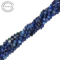 KN-RF-4,0 KYA Natural stone - round faceted - KYANITE - Strand