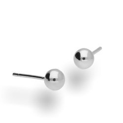 KSK-3 Silver earrings - ball studs 3mm 925