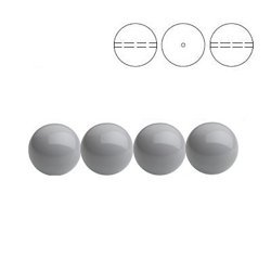 PRECIOSA 131-10-011 Round Pearl 12 mm CERAMIC GREY - 1 pkg. = 30 pcs.