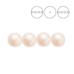 PRECIOSA 131-10-011 Round Pearl Maxima 4 mm CREAMROSE 1 pkg. = 600 pcs.