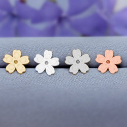 SZT-419 silver flower stud- silver 925