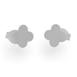 SZT-483B Silver earrings clover - silver 925