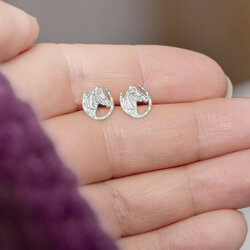 Silver earrings BUTTERFLY - SILVER 925