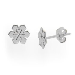 Silver earrings SNOWFLAKE - SILVER 925