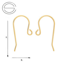 ZBO-01 Open Earrings - Gold 585 - 14 K