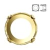 1122/S MM 18 Swarovski Rivoli - Gold