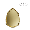 4320/S MM 18 Swarovski Pear-shaped - Brass