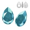 4327 MM 30 Swarovski Pear-shaped AZURE BLUE SHINY