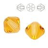 5328 MM 4 Swarovski XILION Bicone LIGHT TOPAZ