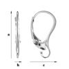 BA-7 Leverbacks - Earring Hooks - Sterling Silver 925 / gram