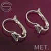 BAM-50  Metal Leverbacks Silver Plated