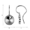 BOP-239/6  Earwires Silver Rhodium Plated for Rivoli 1122 mm 6 (SS 29)