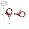 CHPRG-9 LOBSTER CLAW - 9 MM CLASP SILVER 925 ROSE GOLD