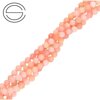 KN-RF-4,0 POP Natural stone - round faceted - PINK OPAL - Strand