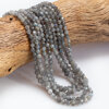 KN-RF-5,0 LAB Natural stone - round faceted - LABRADORITE - Strand