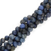 KN-RF-6,0 DUM Natural stone - round faceted - DUMORTIERITE - Strand