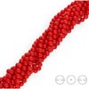 KN-RS-4,0 COR Natutal stone - round smooth - RED CORAL