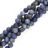 KN-RS-6,0 DUM Natural stone - round smooth - DUMORTIERITE - Strand