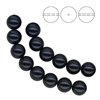 PRECIOSA 131-10-011 Round Pearl Maxima 8 mm DARK BLUE 1 pkg. = 10 pcs.